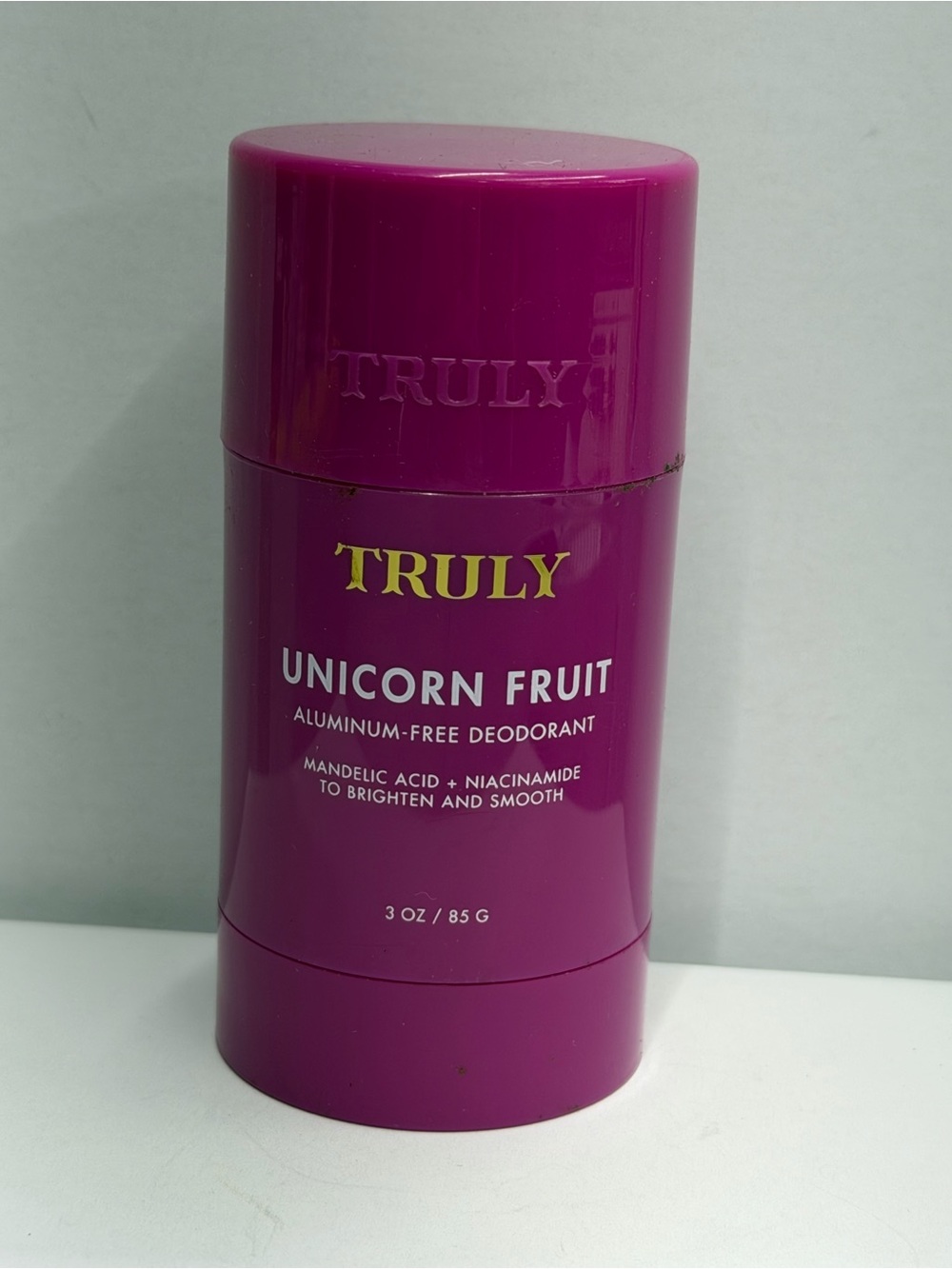 Truly Unicorn Fruit Aluminum-Free Deodorant 3 oz New Mandelic Acid Niacinamide